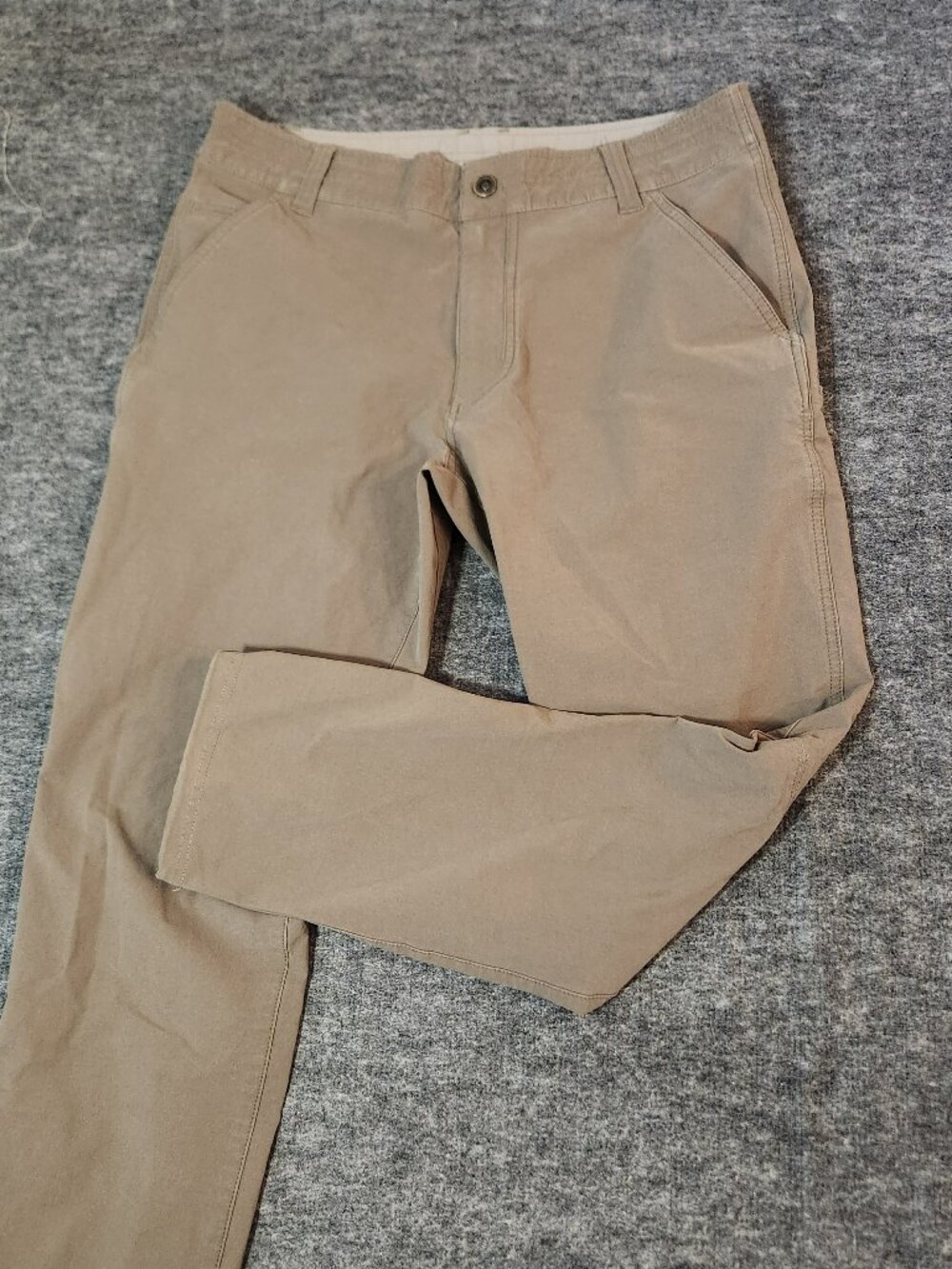 Kühl Men's Khaki Tan Straight Leg Pants 34x30 Outdoor Hiking Workwear